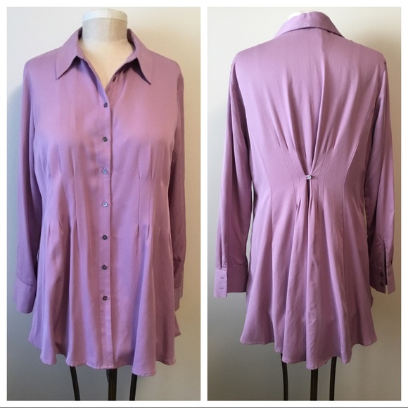 Soft Surroundings lilac-colored tunic - Picture 3 of 5